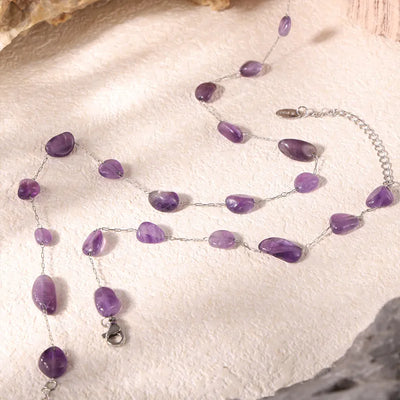 Violet Edge Necklace & Bracelet Set